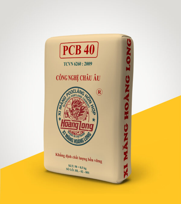 Xi măng Hoàng Long Pooclăng hỗn hợp PCB 40
