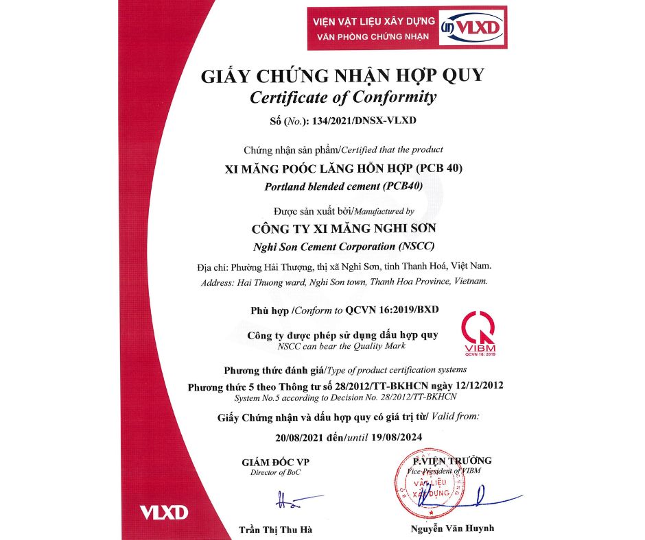 Xi măng rời póoc lăng hỗn hợp PCB40