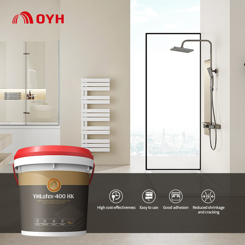 Chất kết dính polymer chống thấm nước và chất phụ gia tăng cường độ bền cho vữa YHLatex-400HK - Ảnh 2