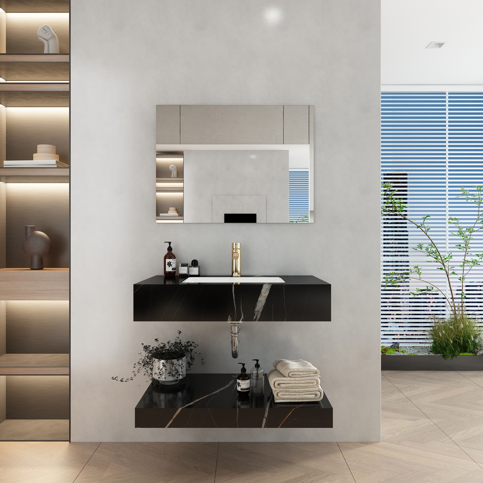 Chậu bàn đá 2 tầng Viglacera VI11 9GP01 - Ảnh 2