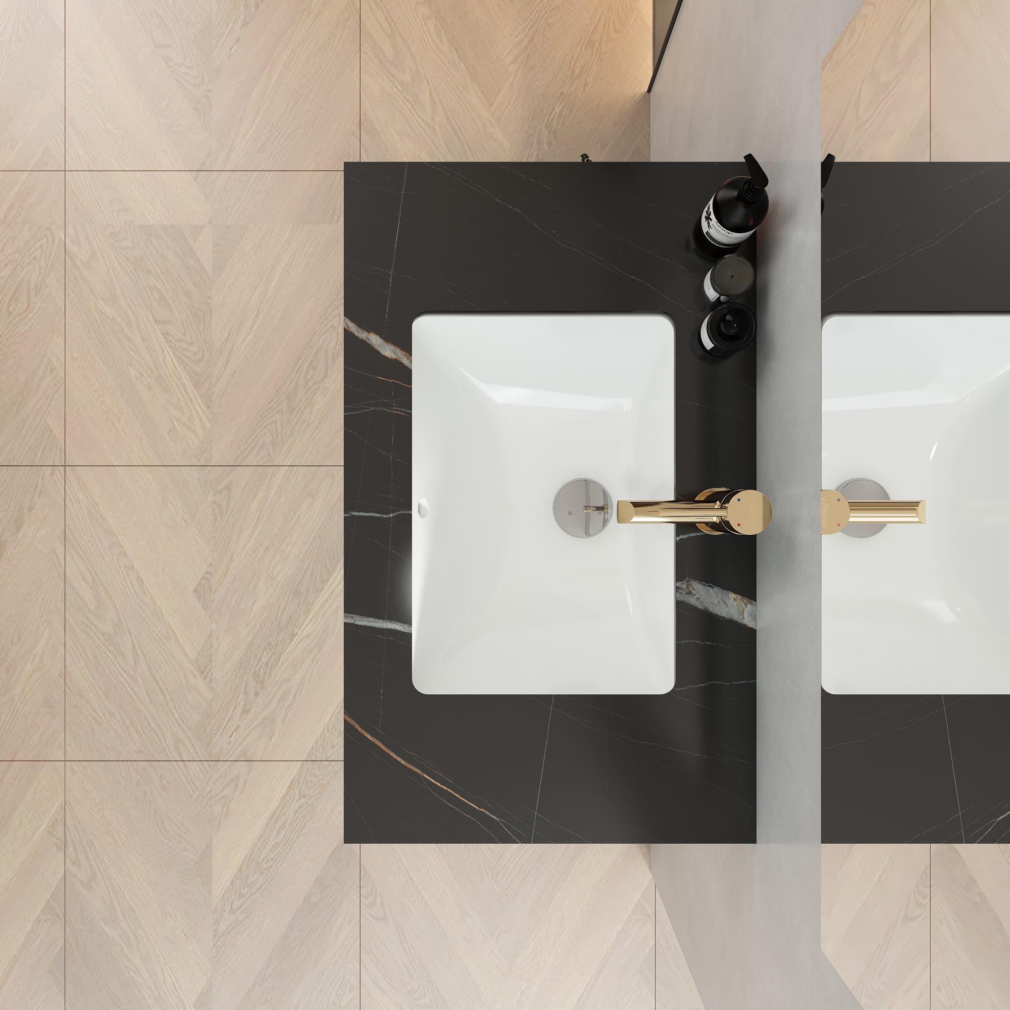 Chậu bàn đá 2 tầng Viglacera VI11 9GP01 - Ảnh 3