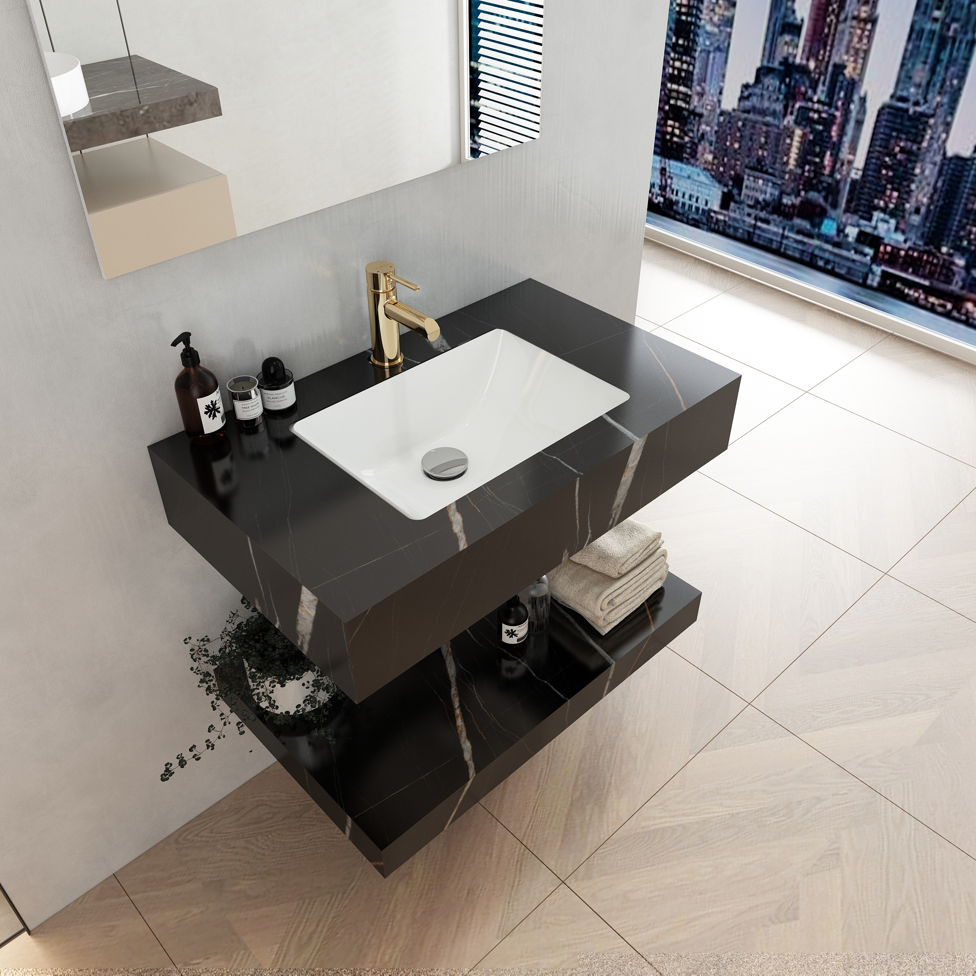 Chậu bàn đá 2 tầng Viglacera VI11 9GP01 - Ảnh 5