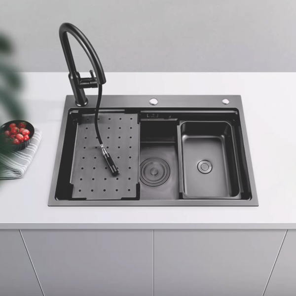 Chậu rửa bát 1 ngăn inox 304 cao cấp Saphias SC7648X