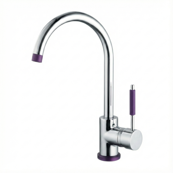 Vòi chậu rửa bát mạ crom cao cấp Saphias SF402