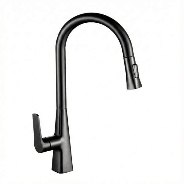 Vòi chậu rửa bát mạ xám cao cấp Saphias SF479X