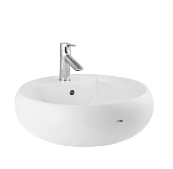 Chậu rửa lavabo cao cấp LT367CR hình tròn TOTO