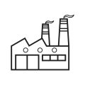 Factory Line Black Icon
